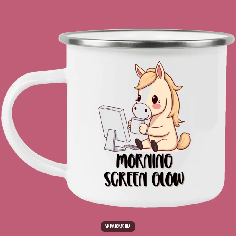Funny Horse Campfire Mug: Hilarious Horse Coffee Lover Mug for Outdoors