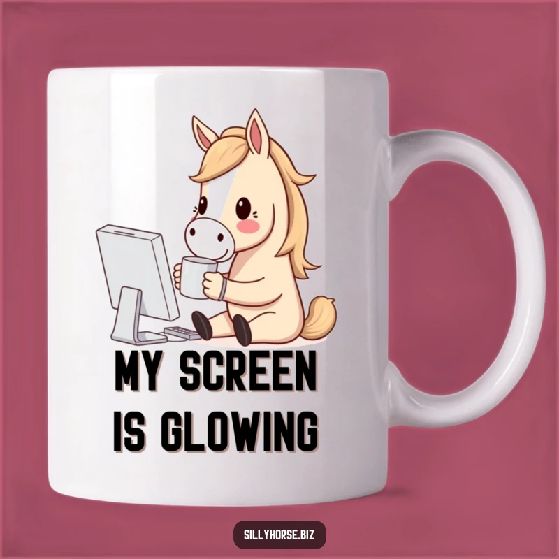 Funny Horse Coffee Lover Mug: Hilarious Desk Horse Gift for Techies