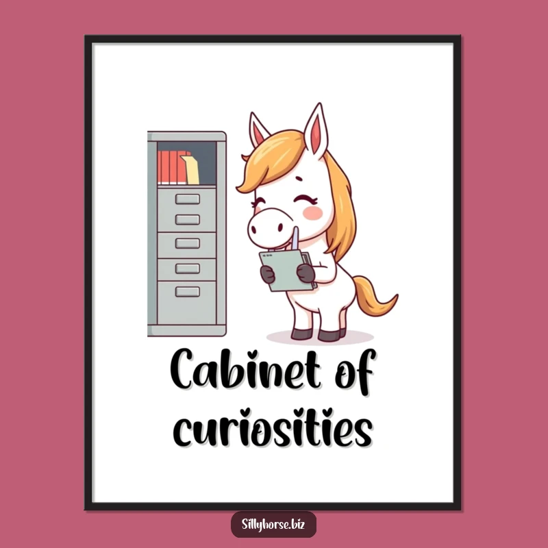 Funny Giggling Horse Digital Art - Hilarious Office Wall Decor