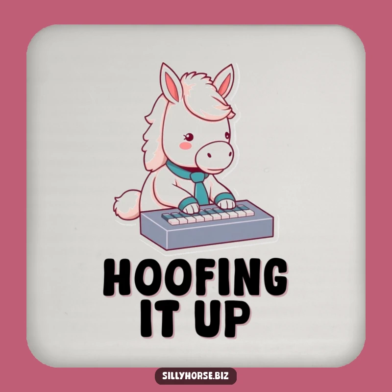 Funny Horse Typing Coaster: Protect Surfaces with Hilarious Office Humor, Funny Gift