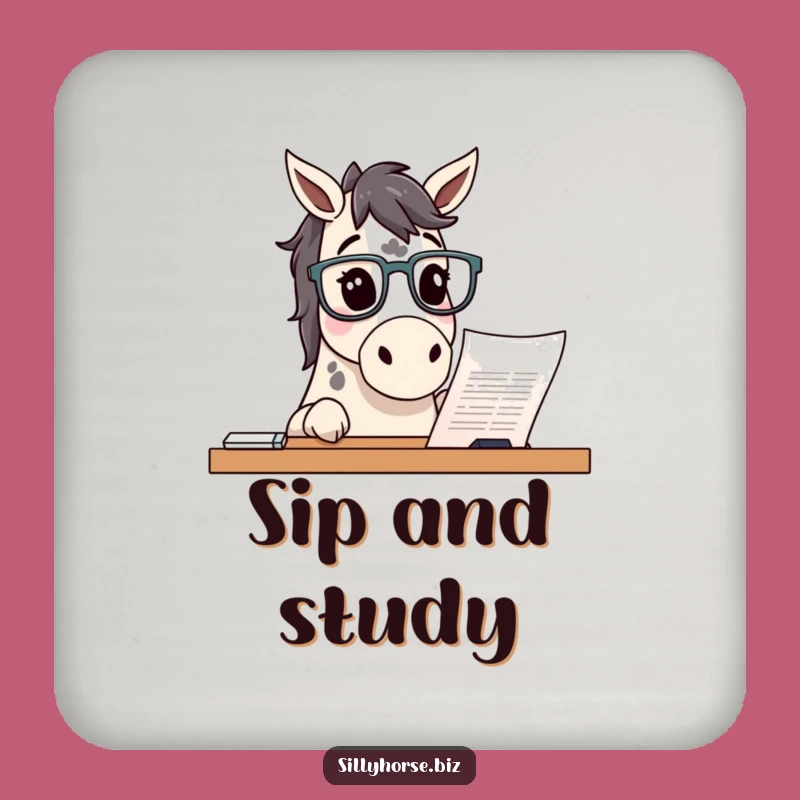 Funny Curious Horse Coaster: Protect Surfaces with Smart Style, Hilarious Funny Gift