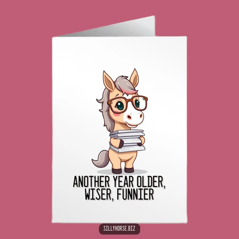 Funny Free Printable Birthday Card: Juggling Horse Digital Download Gift