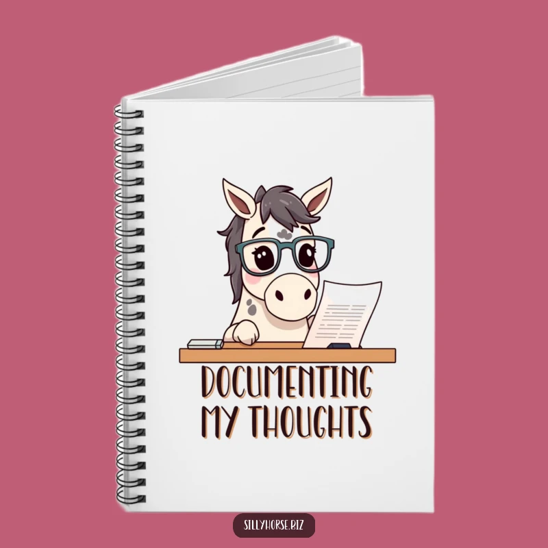 Funny Curious Horse Notebook: Document Your Discoveries, Hilarious Funny Gift