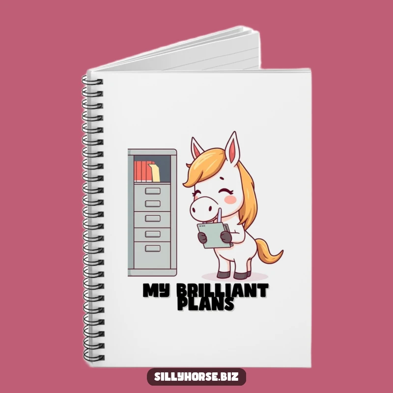 Funny Giggling Horse Notebook - Hilarious Journal for Office Ideas