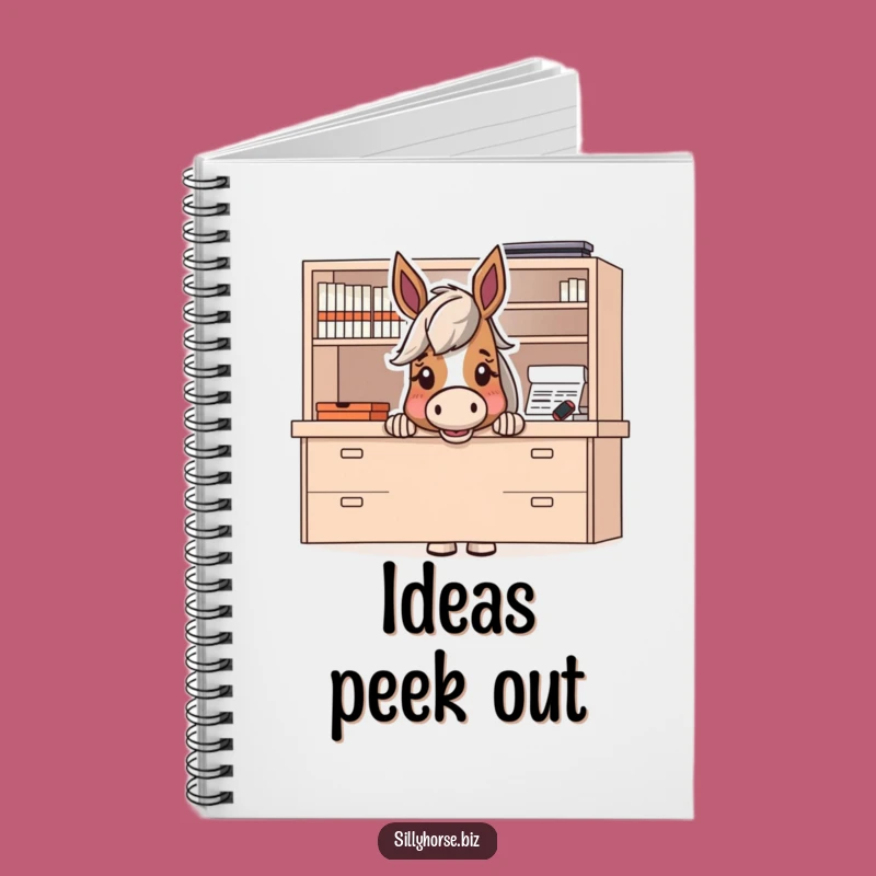 Funny Horse Surprise Notebook: Hilarious Desk Dweller Journal for Ideas
