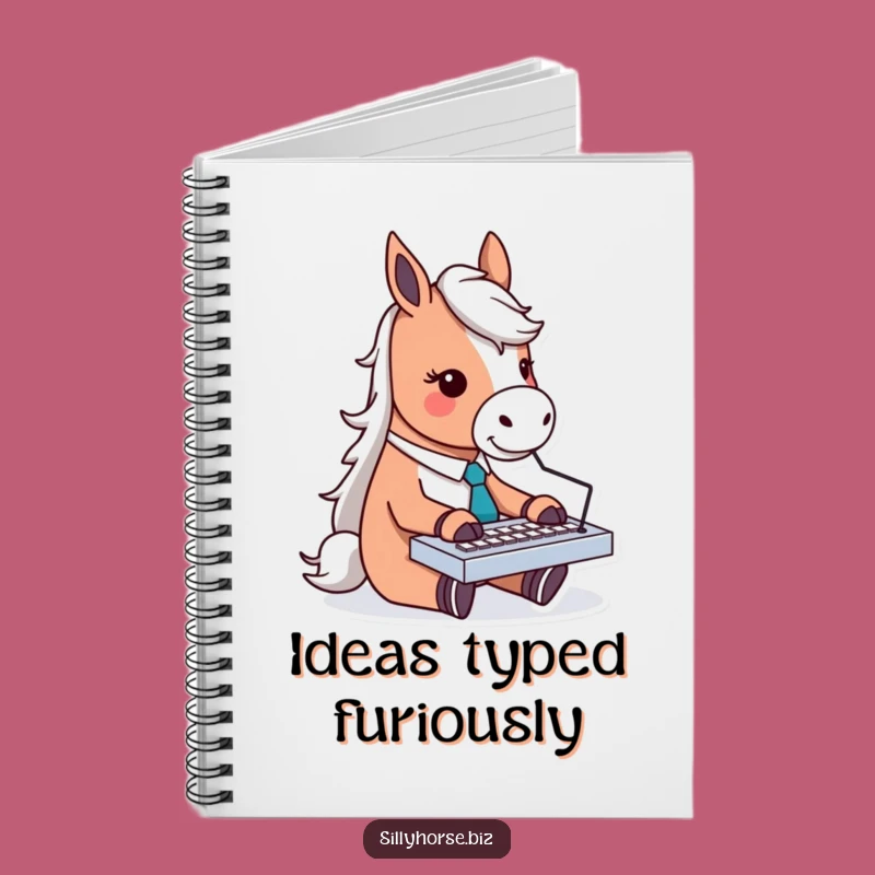Funny Horse Typing Notebook: Hilarious Office Horse Journal for Work Ideas