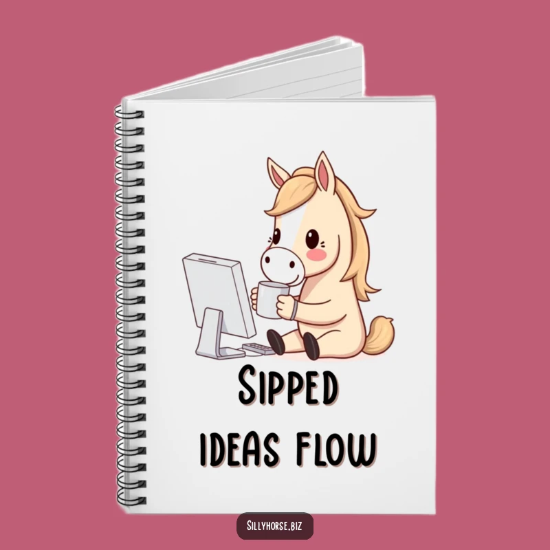 Funny Horse Coder Notebook: Hilarious Coffee Lover Journal for Ideas