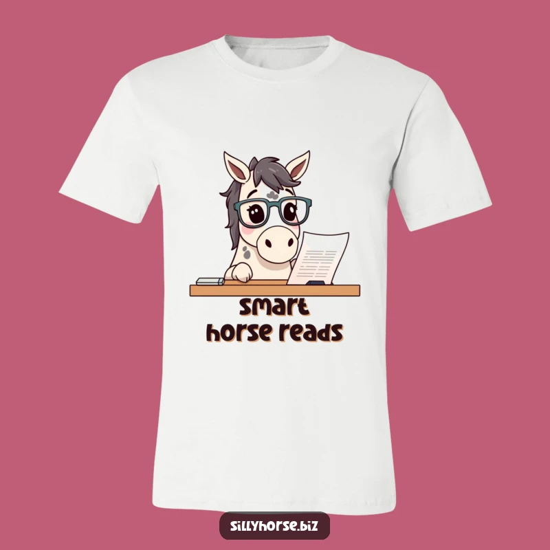 Funny Curious Horse T-Shirt: Smart Style, Hilarious Funny Gift for the Intellectually Inclined
